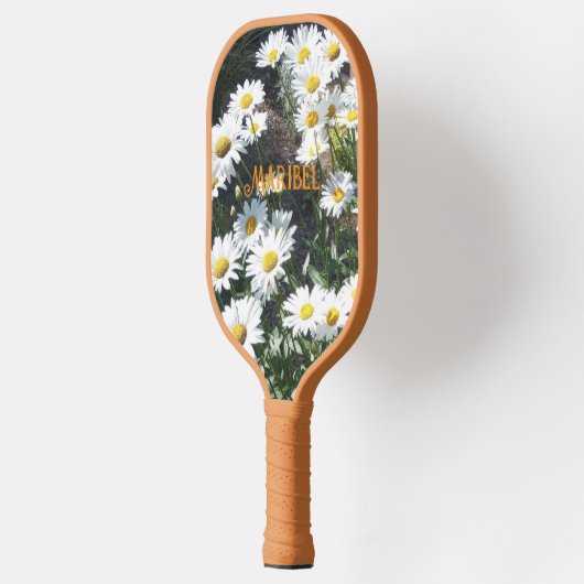 Mooie bloemrijke, pickleball paddle (Links)