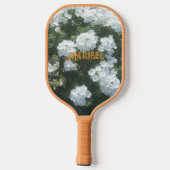 Mooie bloemrijke, pickleball paddle (Achterkant)