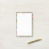 Mooie Bloemrijke Rand Takenlijst Post-it® Notes (Op bureau)