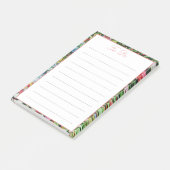 Mooie Bloemrijke Rand Takenlijst Post-it® Notes (Schuin)