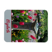 Mooie bloemtuin magneet (Horizontaal)