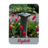 Mooie bloemtuin magneet (Verticaal)