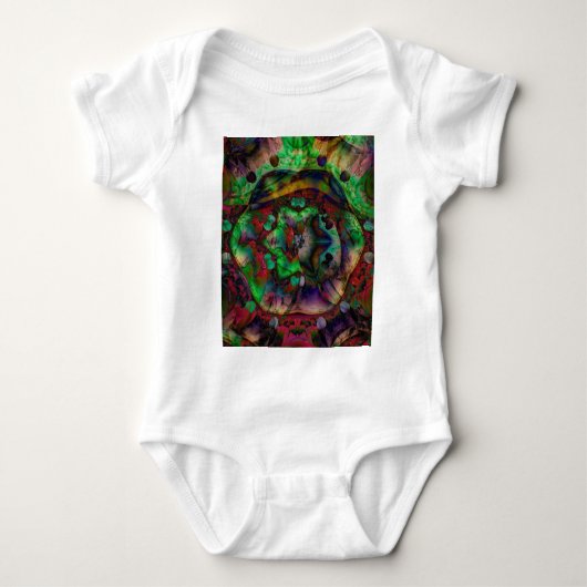 Mooie bloemuitbarsting abstract romper (Voorkant)