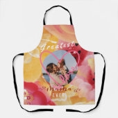 Mooie bloesem "Beste mama ooit" Schort (Voorkant)