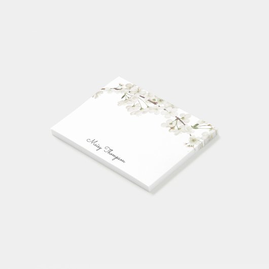Mooie Bloesem Naam Post-it® Notes (Schuin)