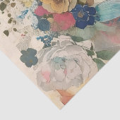 Mooie Bloesem Vrouw Collage Decoupage Tissuepapier (Detail)