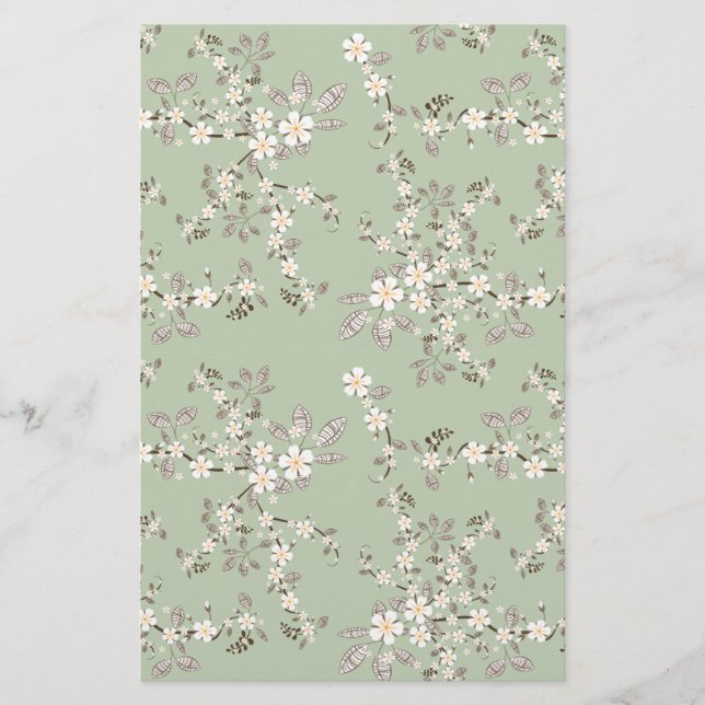 Mooie  bloesem witte bloemen (Voorkant)