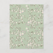 Mooie  bloesem witte bloemen briefkaart (Voorkant)