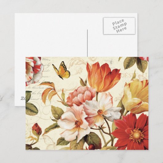 Mooie bloesems briefkaart (Voorkant / Achterkant)