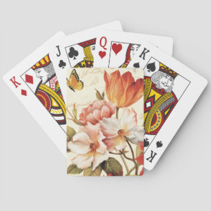 Mooie bloesems pokerkaarten