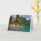 MOOIE BLOKHUT "NIEUW HUIS" GEFELICITEERD KAART (Gele Bloem)