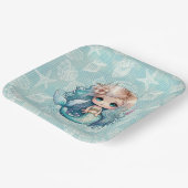 Mooie blond zeemeerdag in Cute Blond Papieren Bordje (Gebogen)