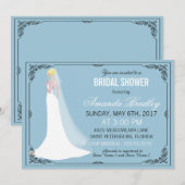 Mooie Blonde Bruid Vrijgezellenfeest Kaart (Voorkant / Achterkant)