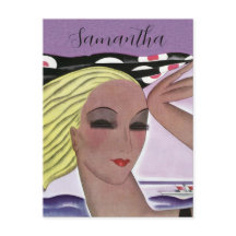 Mooie blonde dame (personaliseren)