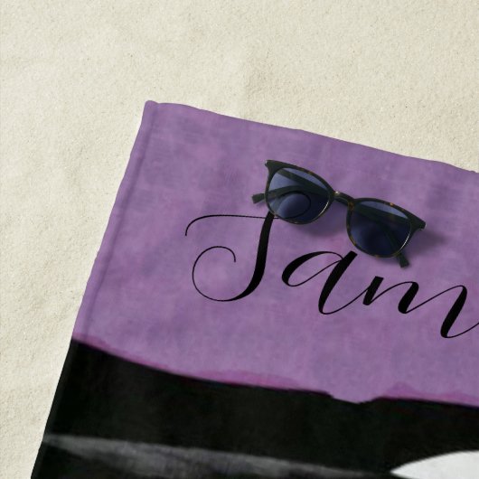 Mooie blonde dame (personaliseren) strandlaken (In situ)