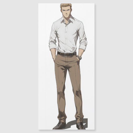 Mooie blonde Man anime (Voorkant)