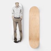 Mooie blonde Man anime Persoonlijk Skateboard (Voorkant)