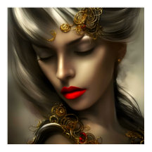 Mooie blonde vrouwen met rode lippenjuwelen 2