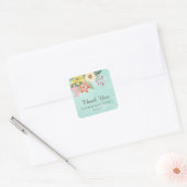 Mooie Blooms bruiloft dank u gunst Stickers (Envelop)