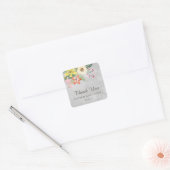 Mooie Blooms bruiloft dank u gunst Stickers (Envelop)