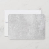 Mooie Blooms Bruiloft RSVP Kaart / Grijs (Achterkant)