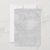 Mooie Blooms bruiloft RSVP-kaart | Grijs | DOUANE RSVP Kaartje (Achterkant)