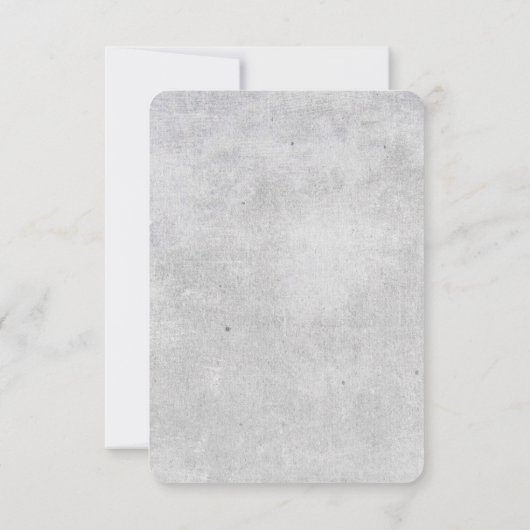 Mooie Blooms bruiloft RSVP-kaart | Grijs | DOUANE RSVP Kaartje (Achterkant)