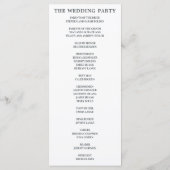 Mooie Blooms Floral Spring Wedding Ceremony Programmakaart (Achterkant)