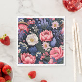 Mooie Blooms, kleurrijk patroon, Servet (Insitu)