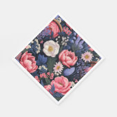 Mooie Blooms, kleurrijk patroon, Servet (Hoek)