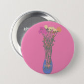Mooie Blooms Originele Bloemen Illustratie Ronde Button 7,6 Cm (Voorkant /achterkant)