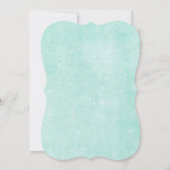 Mooie Blooms Waterverf Floral Wedding / Aqua Kaart (Achterkant)