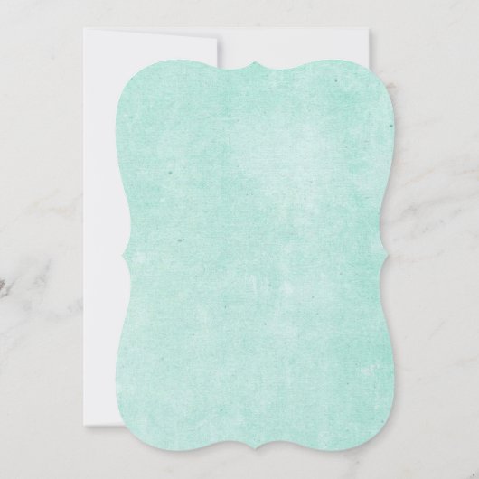 Mooie Blooms Waterverf Floral Wedding / Aqua Kaart (Achterkant)