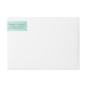 Mooie Blooms Weddenschap-etiketten / Aqua (Voorkant)