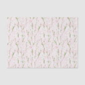 Mooie Blos Roze Bloemige Verjaardag Tissuepapier (Voorkant)