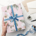 Mooie Blos Roze Witte Bloemen Bruiloft Feest Cadeaupapier<br><div class="desc">Mooie Blos Roze Witte Bloemen Bruiloft Feest</div>