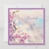 Mooie Blossom Memorial Party Kaart (Voorkant)