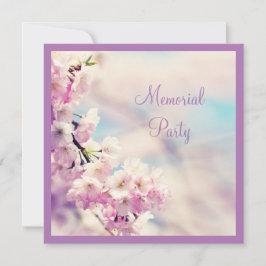 Mooie Blossom Memorial Party Kaart