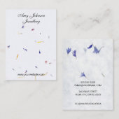 Mooie Blossom Paper Oorbellen Display Kaarten Visitekaartje (Voorkant / Achterkant)