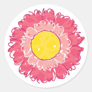 Mooie Blossom Sticker - Roze