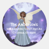 Mooie Blue Angel Adresetiketten / Stickers (Voorkant)