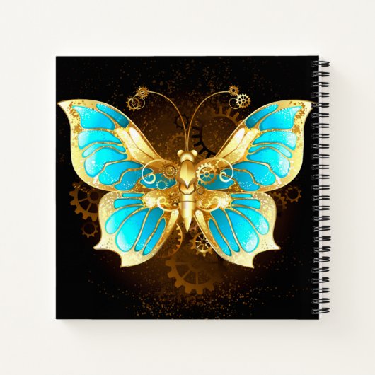 Mooie Blue Butterfly Journal-laptop Notitieboek (Achterkant)