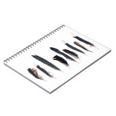 Mooie Blue Jay Feathers Notitieboek (Linkerzijde)