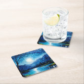 Mooie Blue Mountains Square papier Onderzetter (Insitu)