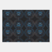 Mooie Blue Panther bij nacht gele ogen Inpakpapier Vel (Voorkant)