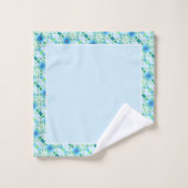 Mooie Blue Roos Print Home Decor Bad Handdoek (Wasdoekje)