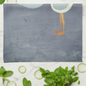 Mooie Blue Stork Baby shower Party Decor Theedoek (Gevouwen)