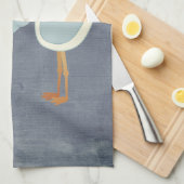 Mooie Blue Stork Baby shower Party Decor Theedoek (Quarter Fold)