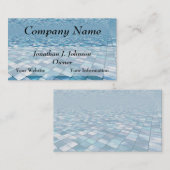 Mooie Blue Tiles Mosaic Pattern-Visitekaartjes Visitekaartje (Voorkant / Achterkant)