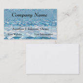 Mooie Blue Tiles Mosaic Pattern-Visitekaartjes Visitekaartje (Voorkant / Achterkant)